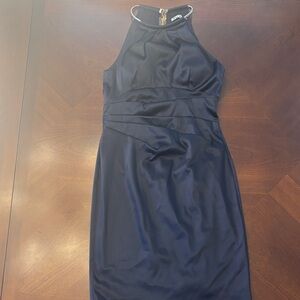 Eliza J Midnight Blue high neck Dress